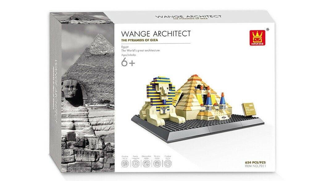 Original Authentic Egyptian Pyramids Of Giza Building Block Set 622pcs #4210