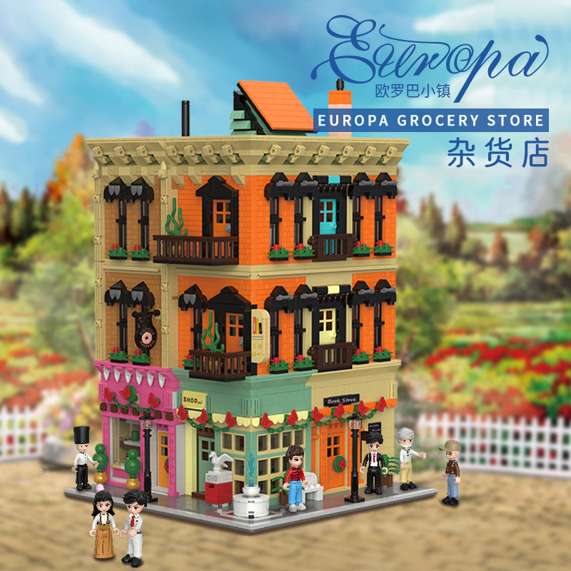 Europa Town: Grocery Store Building Block Set New 4,953 PCS