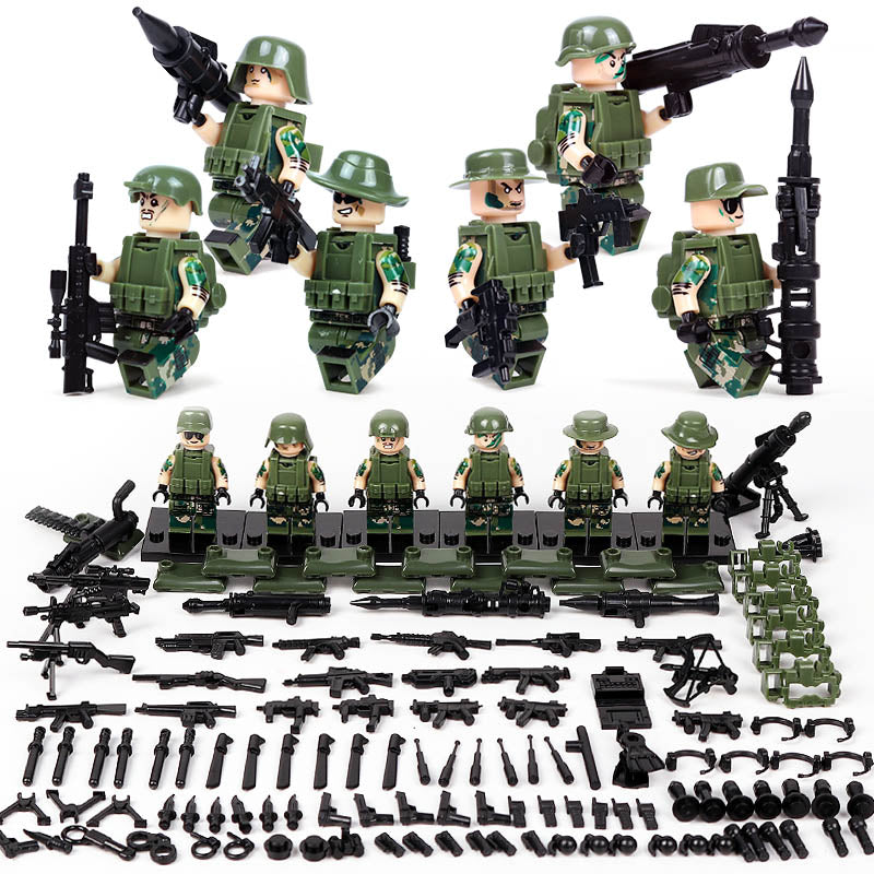 Modern Army  Set 6pc Action Figures (7580)