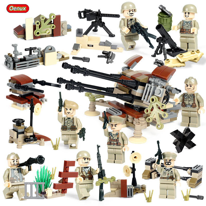 Modern Army Anti-Aircraft Gun Set 8pc Action Figures (320)