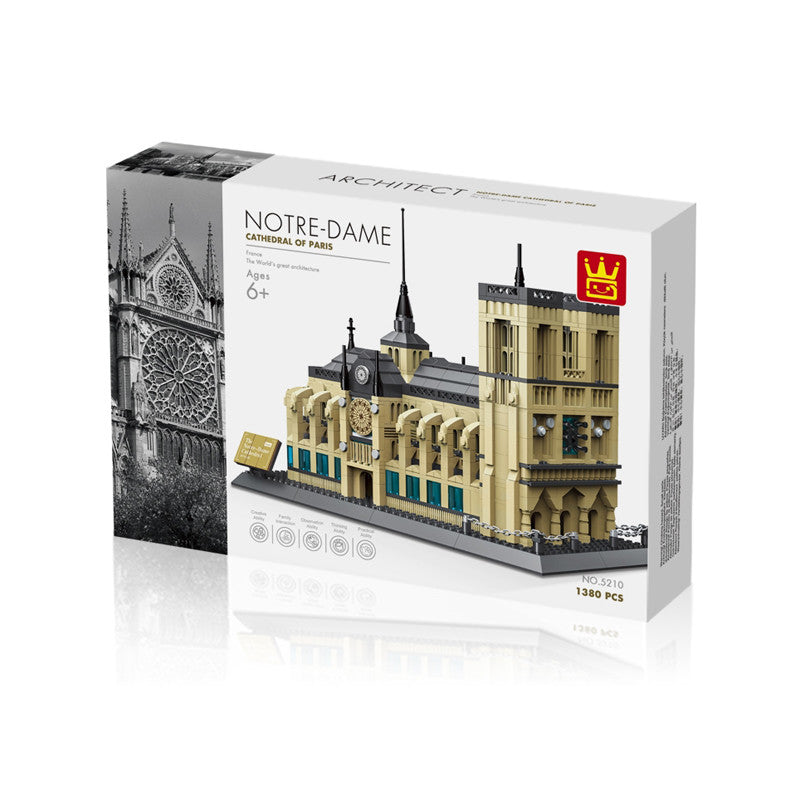 Original Authentic Notre Dame Cathedral of Paris 1376pcs #5210