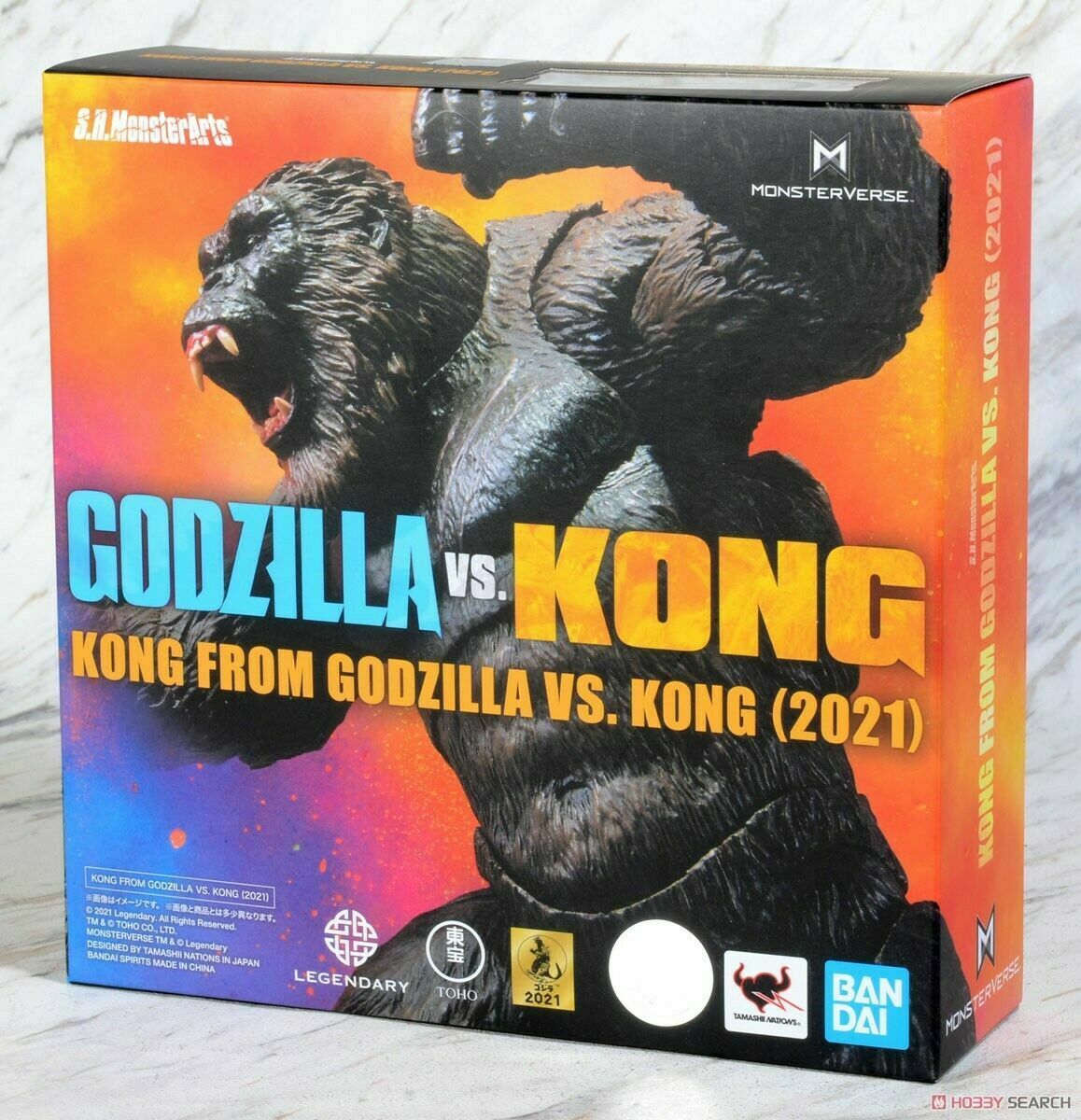 S.H. MonsterArts King Kong Action figure from Godzilla vs Kong 2021 Bandai Mint