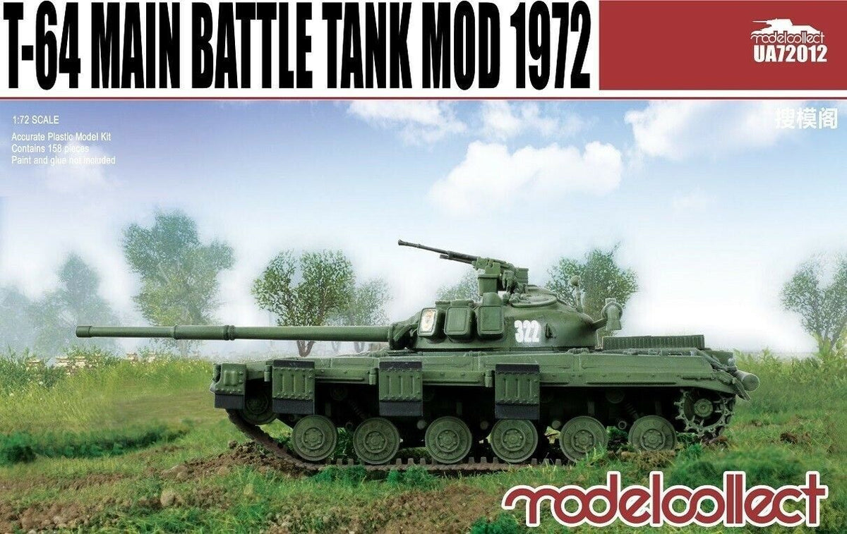 ModelCollect T-64 Main Battle Tank Model 1972 1:72  Model Kit 72012