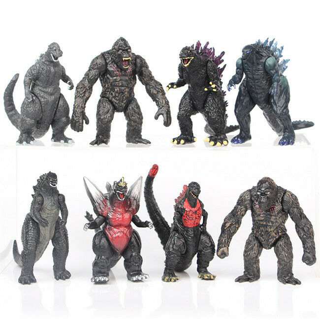 8 pcs Godzilla King Kong 3 Inch PVC Set.