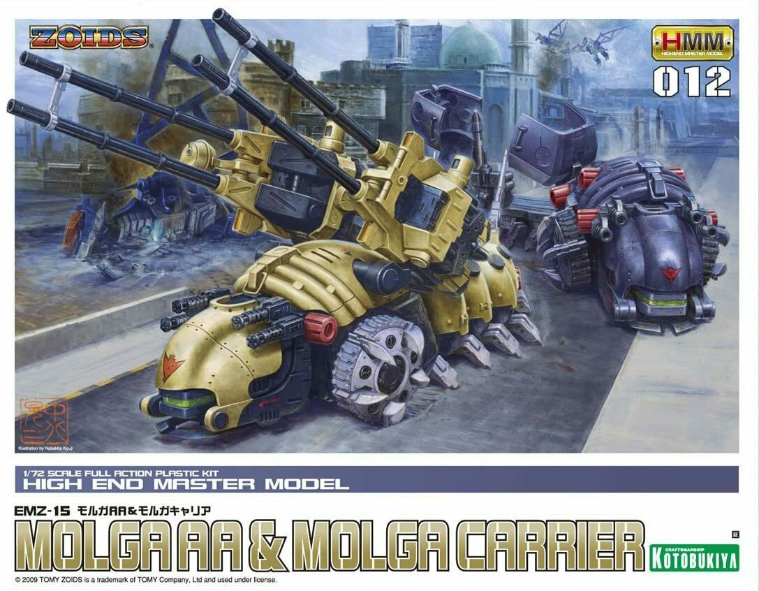 NEW KOTOBUKIYA ZOIDS EMZ-15 Molga AA& Molga Carrier 1/72 Scale Model Kit