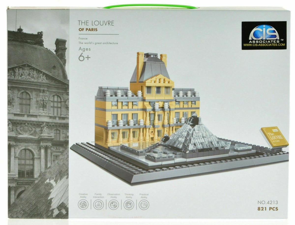 Original Authentic The Louvre Of Paris Building Block Set 785pcs 4213