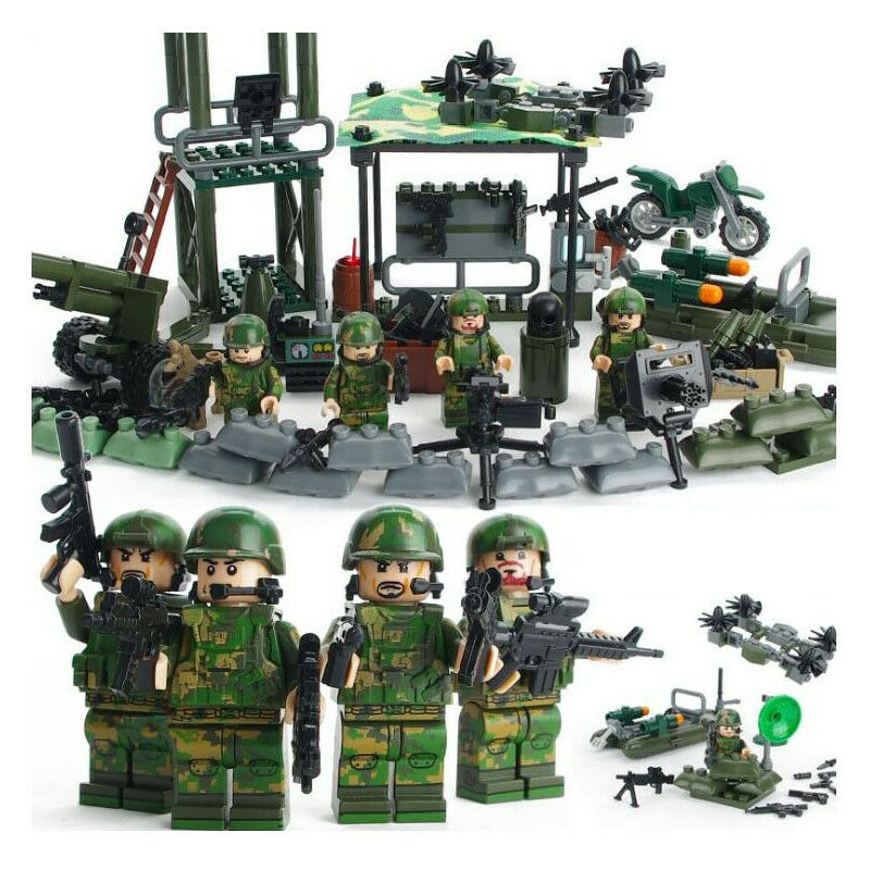 Vietnam War Jungle Set 4 Boxed Action Figures  317 pcs Gudi