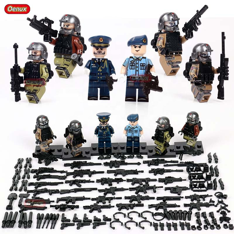 Modern  Army Set Of 6 Action Figures (OX108)