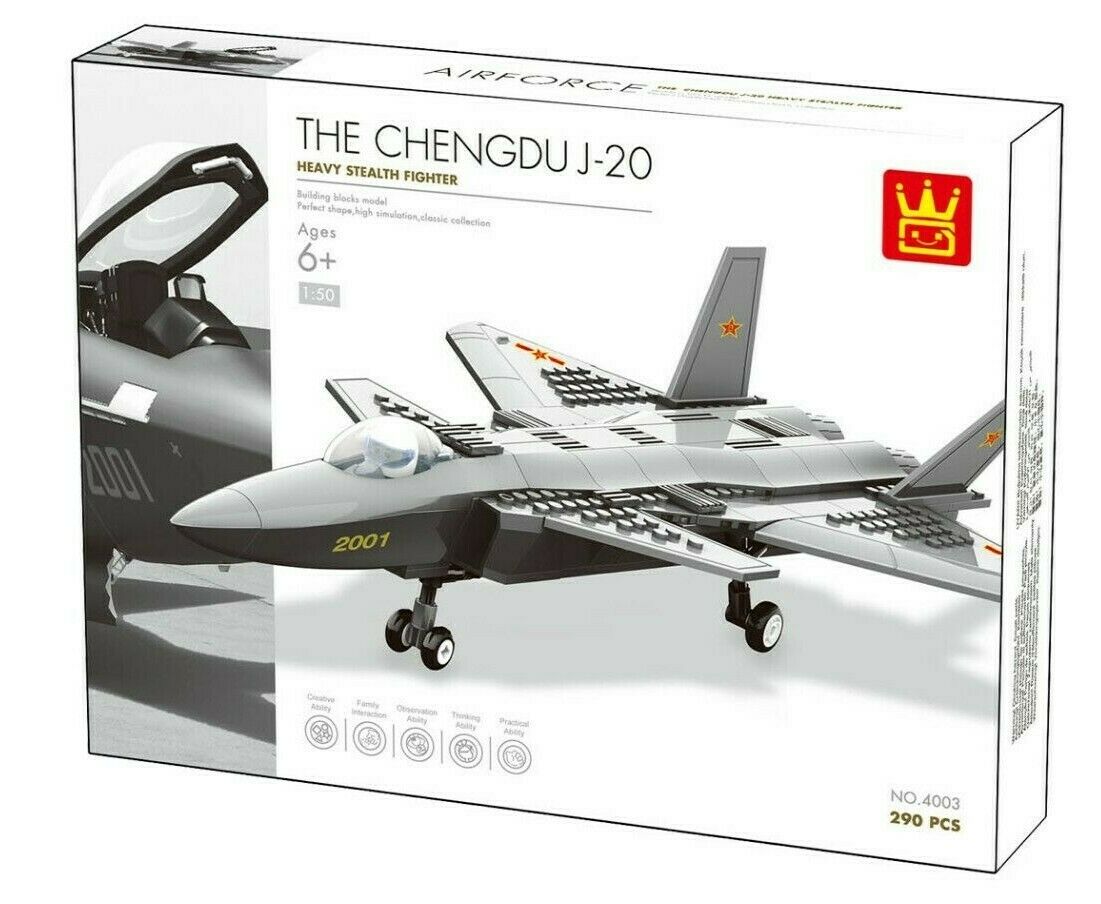 Chengdu J-20 Firefang Stealth Fighter  290 Pcs  #4003