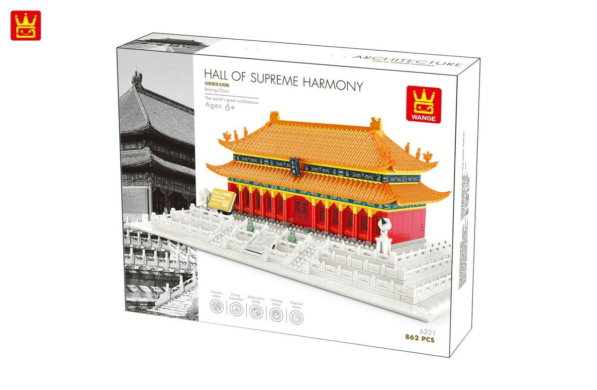 Wange Original Authentic Hall of Supreme Harmony in Retail Box 862 pcs #6221