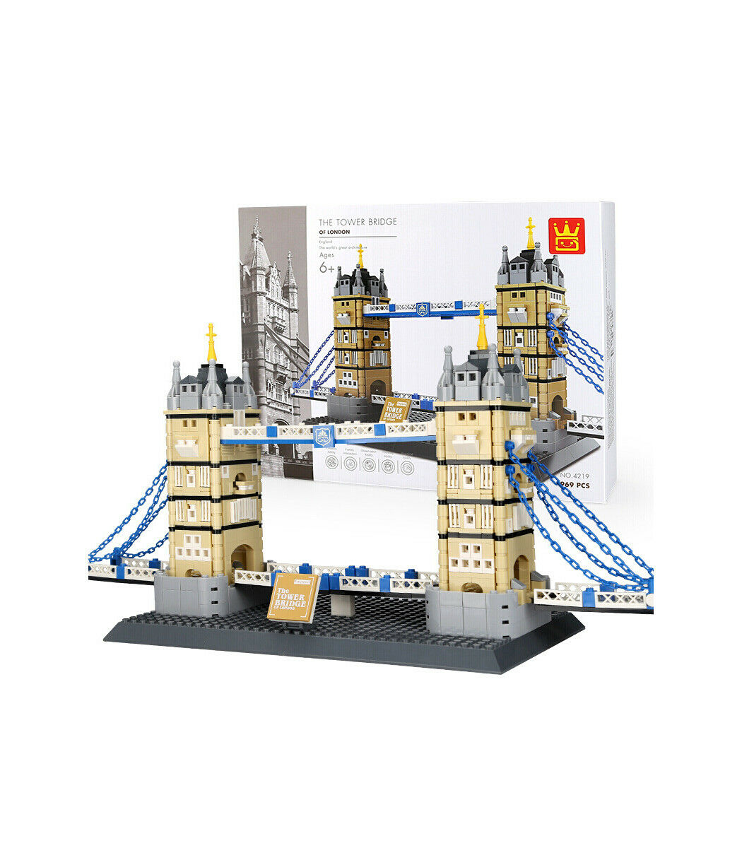 Original Authentic The London Tower Bridge Building Block Set 969 pcs 4219