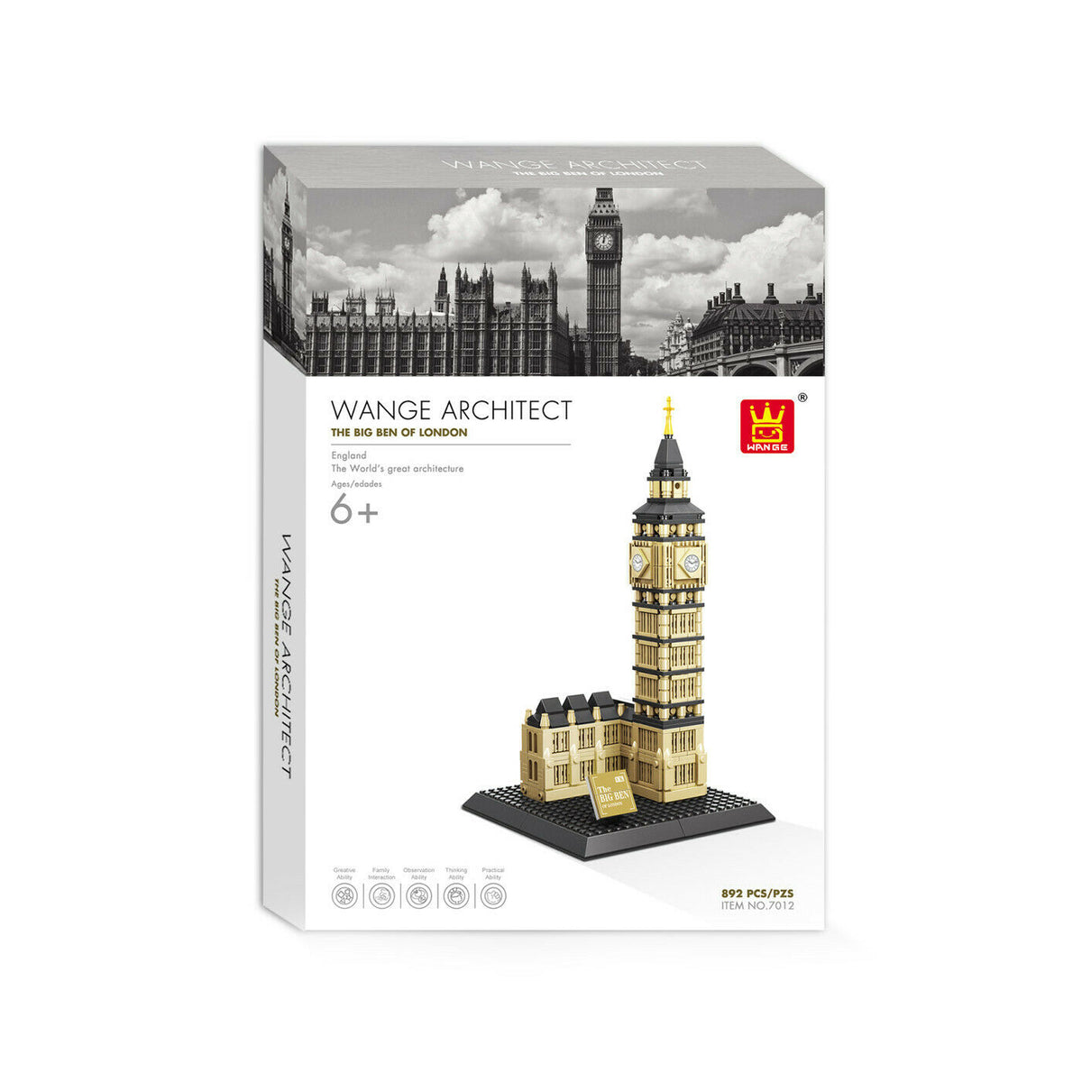 Original Authentic The Big Ben of London Building Block Set 891pcs 4211