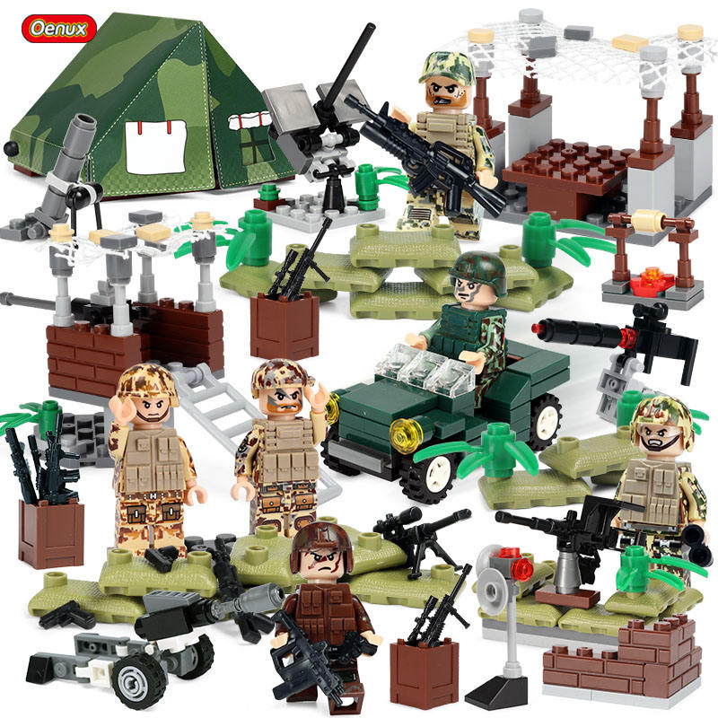 Modern Army Jungle Set 6pc Action Figures  (2117)