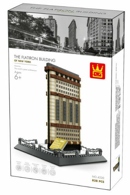 Original Authentic The Flatiron Building NYC Building Block Set 838 pcs 4220