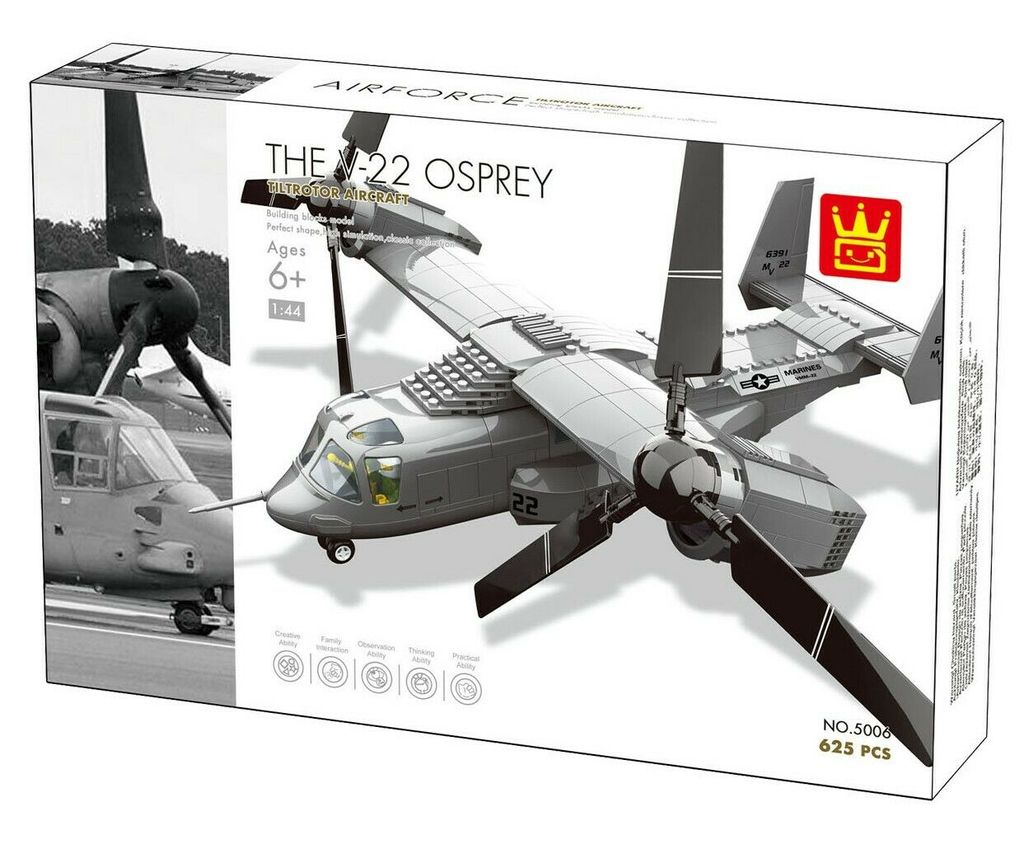 Original The V22 Osprey Building Block Set 605pcs (5006)